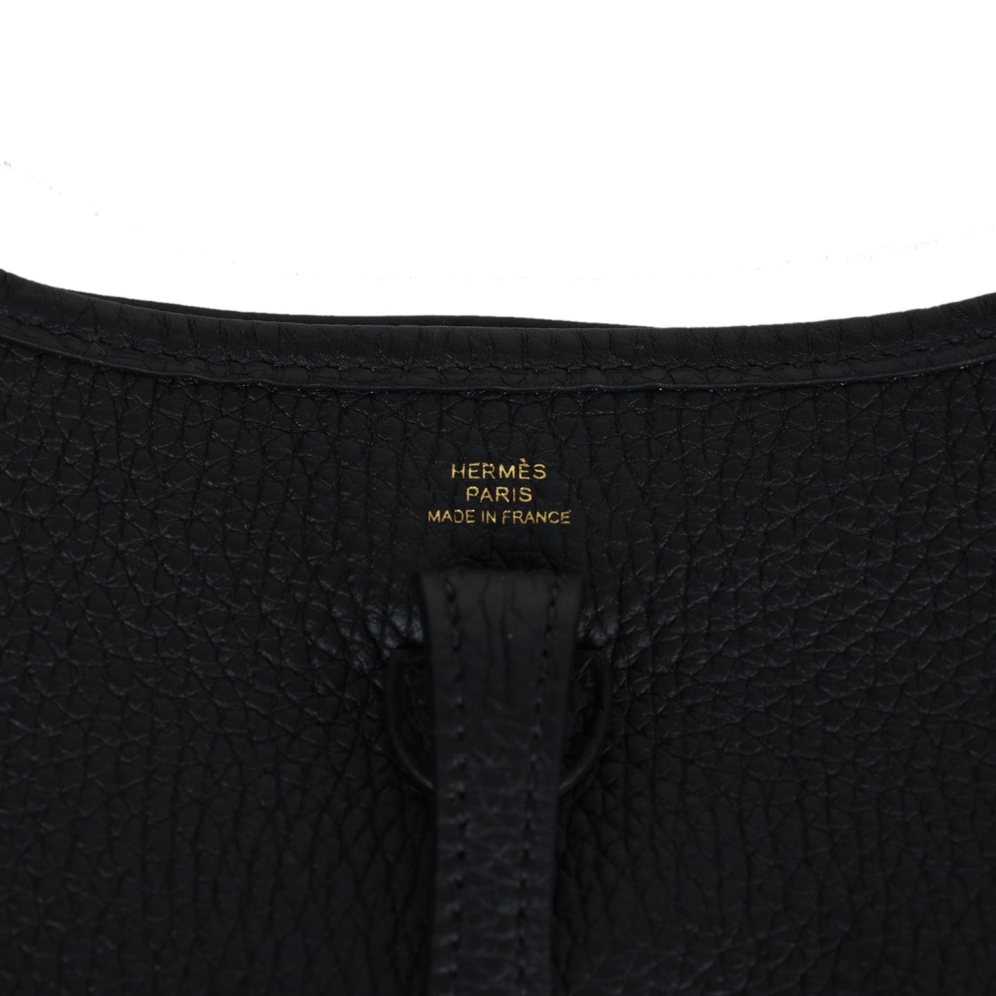 Hermes Evelyne TPM Black Clemence Gold Hardware