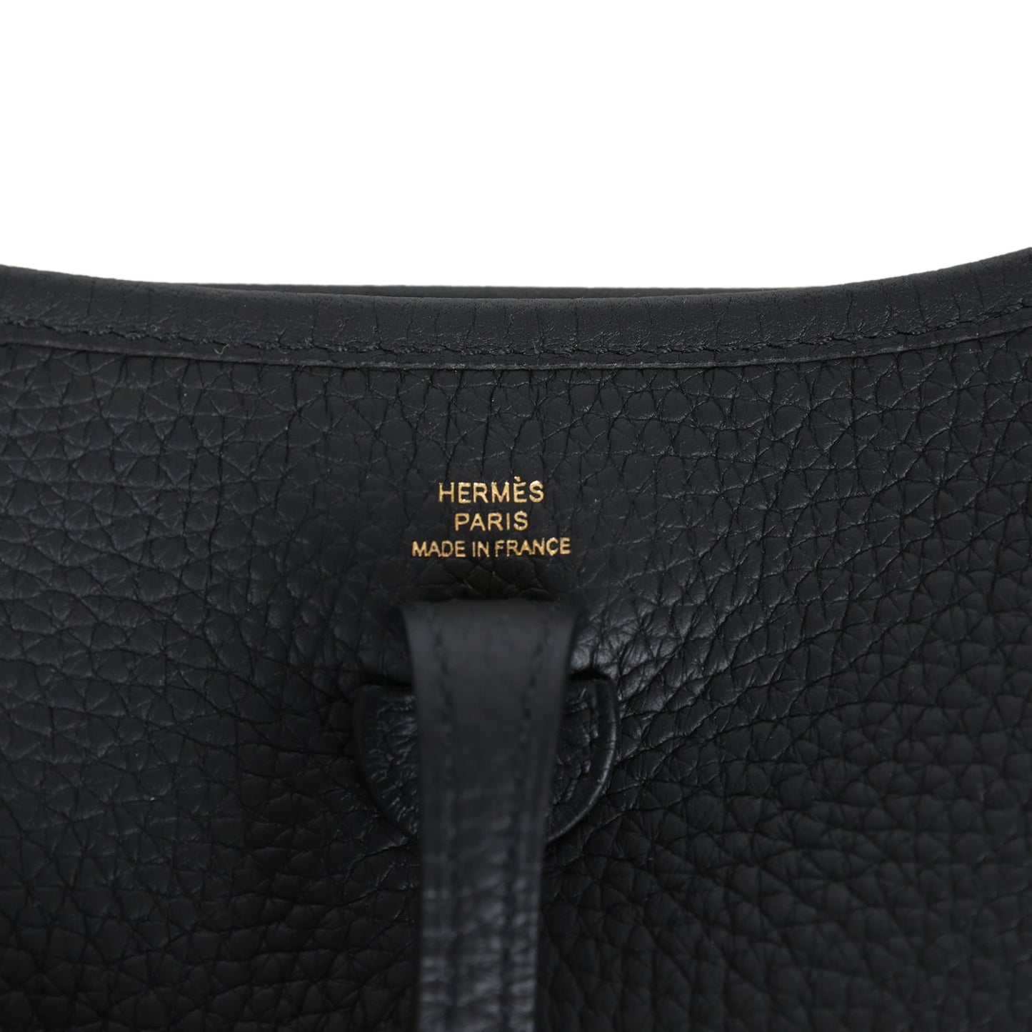 Hermes Evelyne TPM Black Clemence Gold Hardware