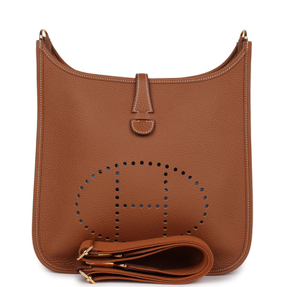 Hermes Evelyne III PM Gold Clemence Gold Hardware