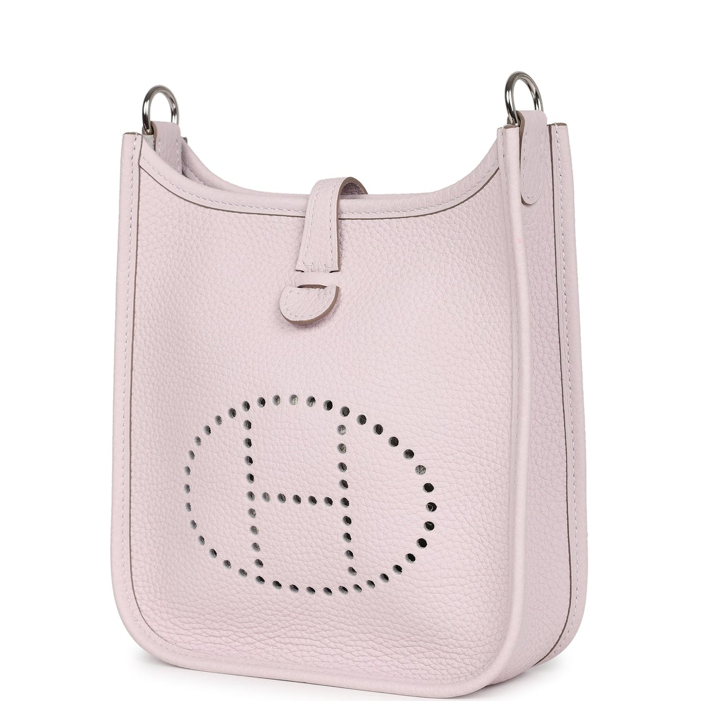 Hermes Evelyne TPM Mauve Pale Clemence Palladium Hardware