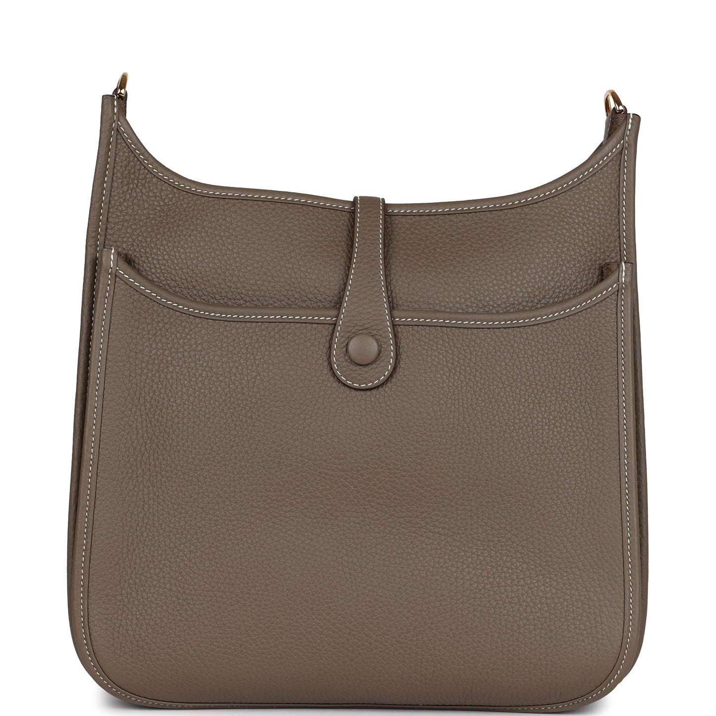 Hermes Evelyne III PM Etoupe Clemence Gold Hardware