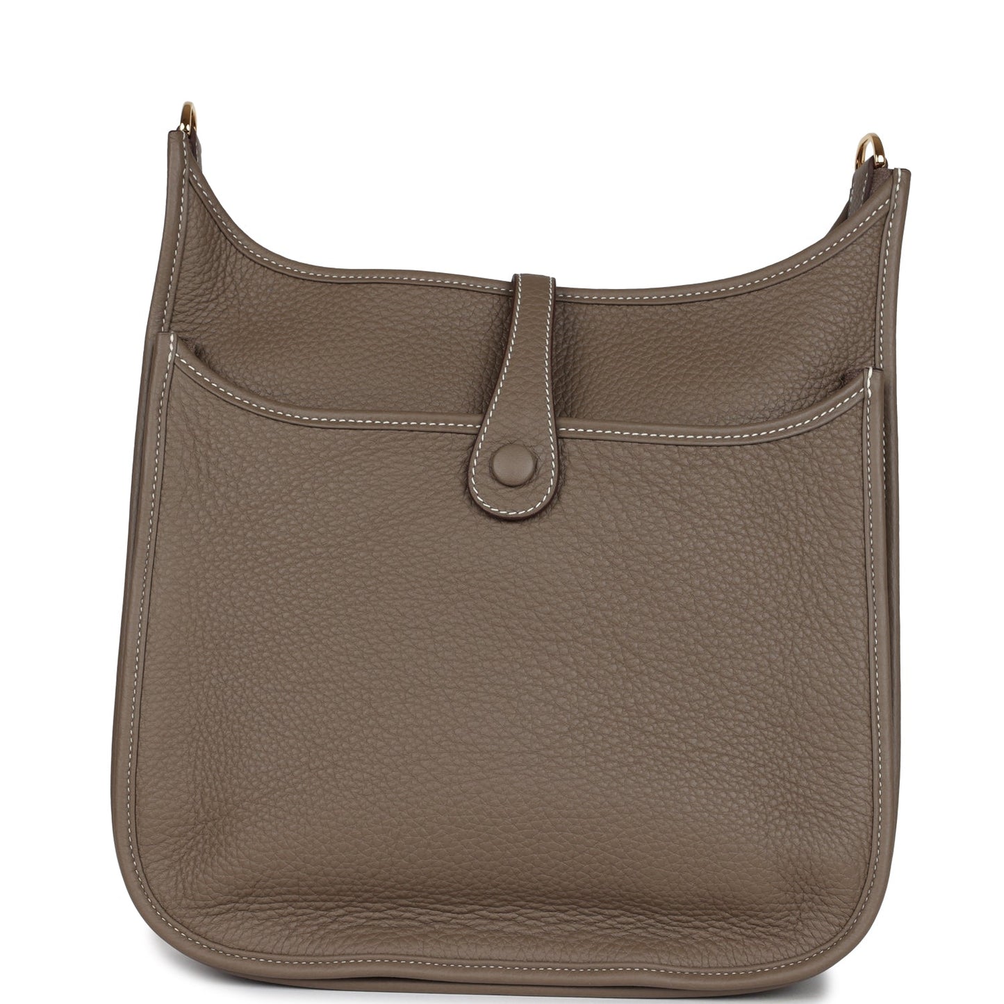 Hermes Evelyne III PM Etoupe Clemence Gold Hardware