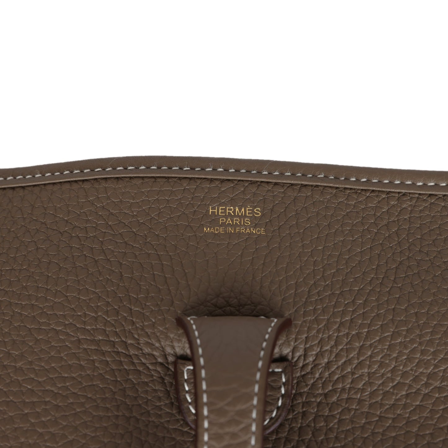 Hermes Evelyne III PM Etoupe Clemence Gold Hardware