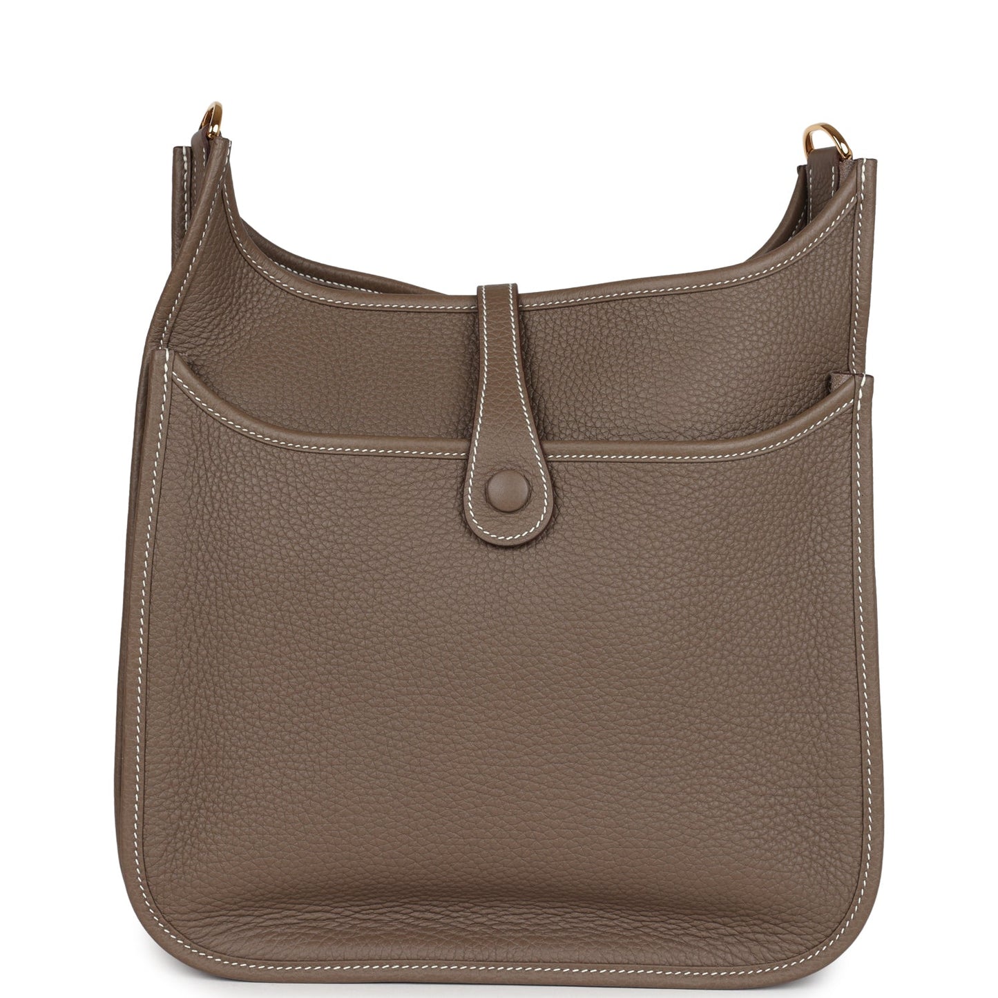 Hermes Evelyne III PM Etoupe Clemence Gold Hardware
