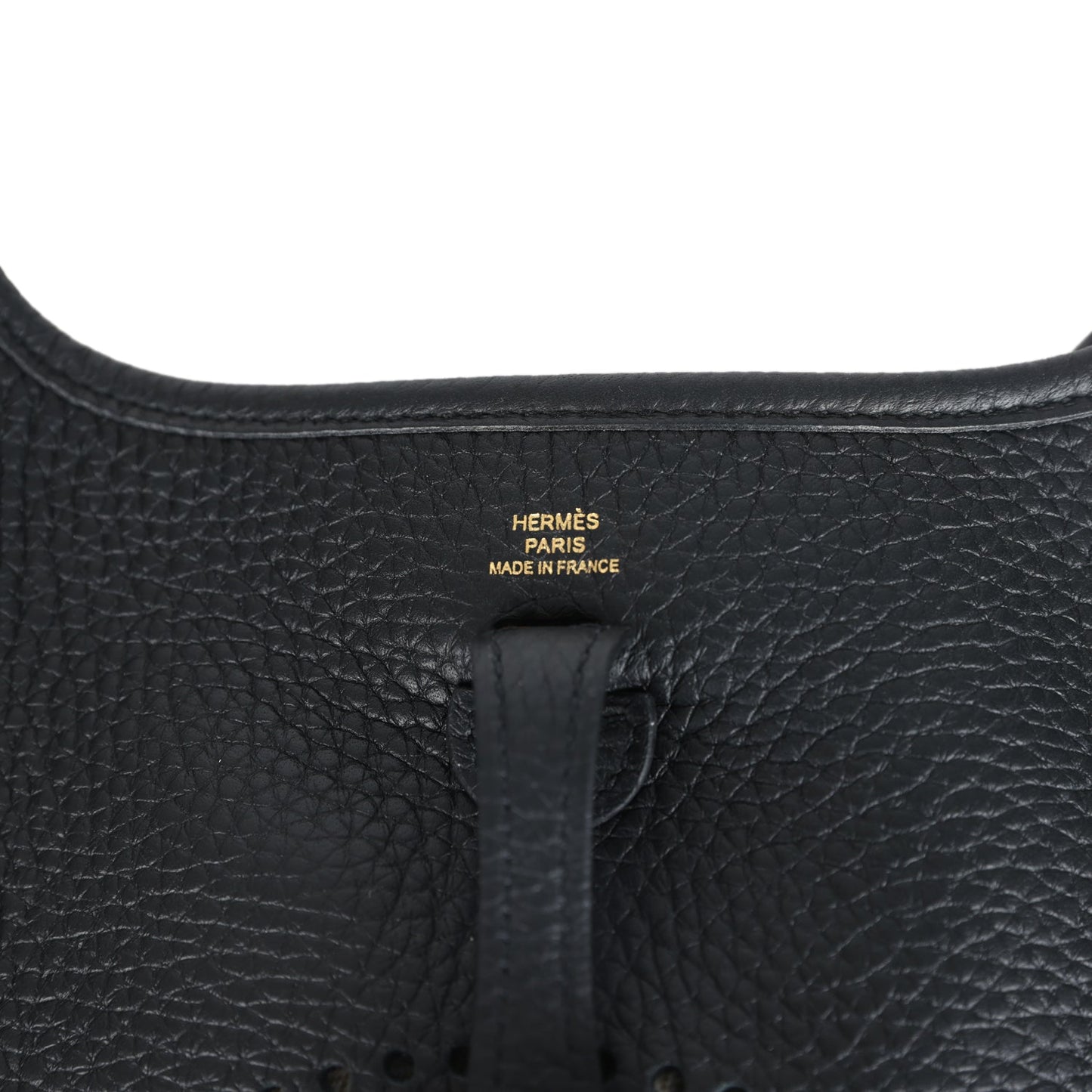 Hermes Evelyne TPM Black Clemence Gold Hardware