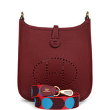 Hermes Evelyne TPM Rouge H Clemence Gold Hardware