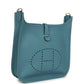 Hermes Evelyne III PM Blue Jean Clemence Gold Hardware