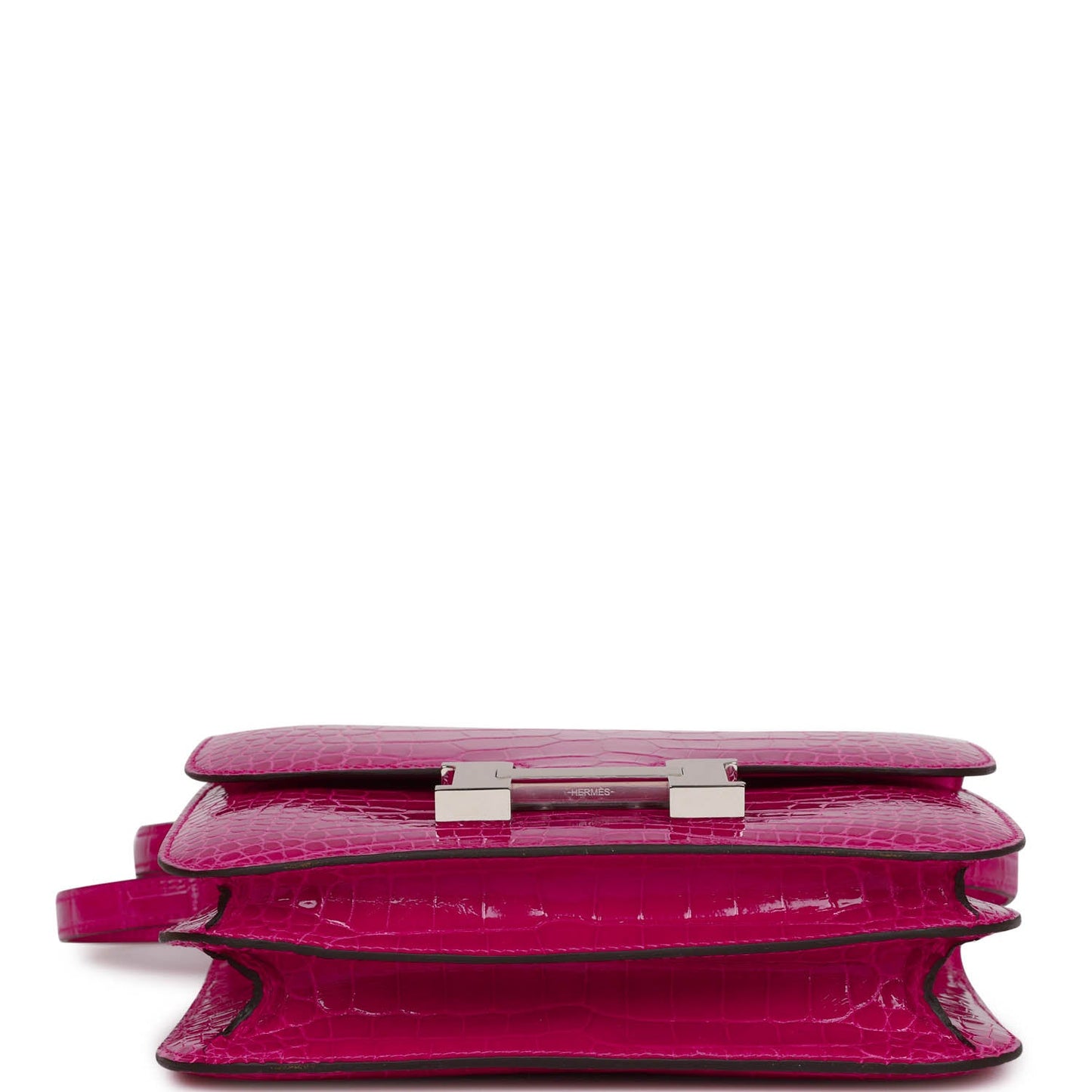 Luxury Hermes Constance 18 Rose Mexico Shiny Alligator Palladium Hardware