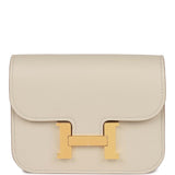 Hermes Constance Slim Wallet Beton Evercolor Gold Hardware