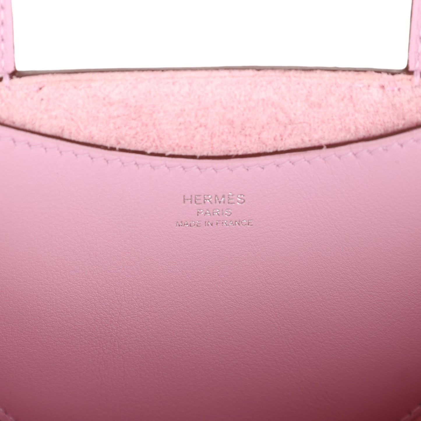 Hermes In-The-Loop 18 Mauve Sylvestre Clemence and Swift Palladium Hardware