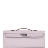 Hermes Kelly Cut Mauve Pale Swift Palladium Hardware