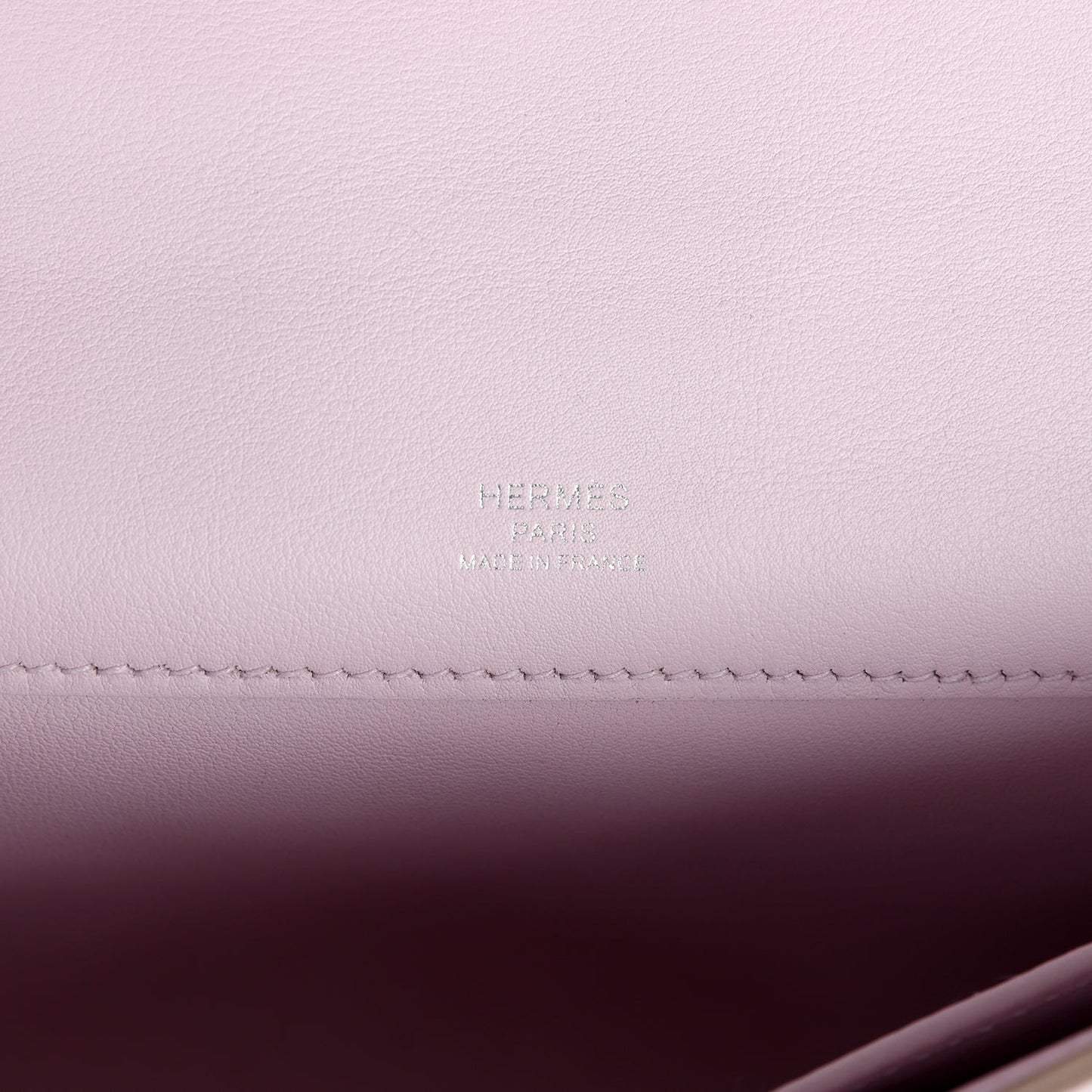 Hermes Kelly Cut Mauve Pale Swift Palladium Hardware