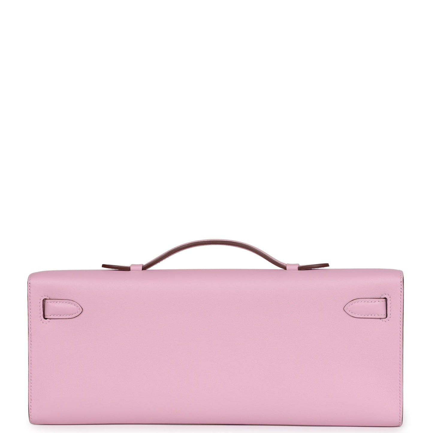 Pre-owned Hermes Kelly Cut Mauve Sylvestre Swift Palladium Hardware