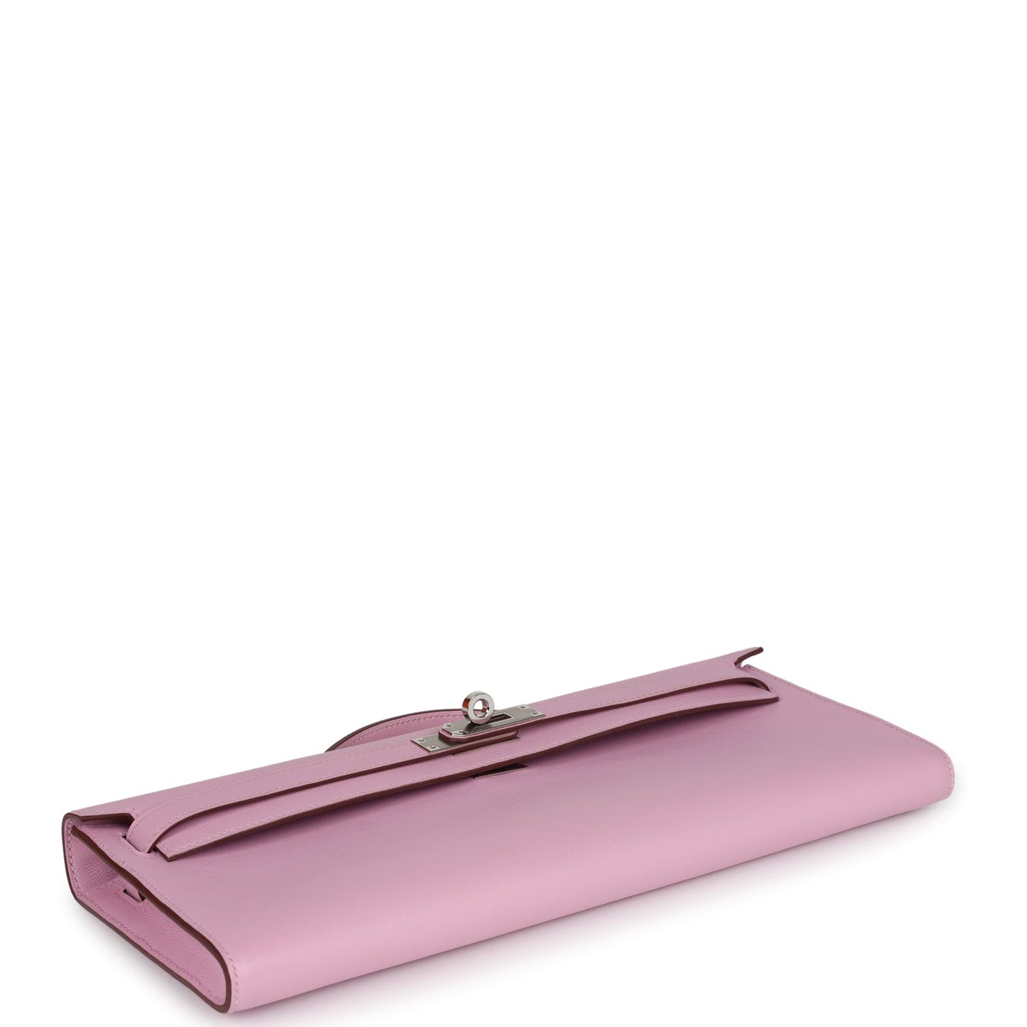 Pre-owned Hermes Kelly Cut Mauve Sylvestre Swift Palladium Hardware