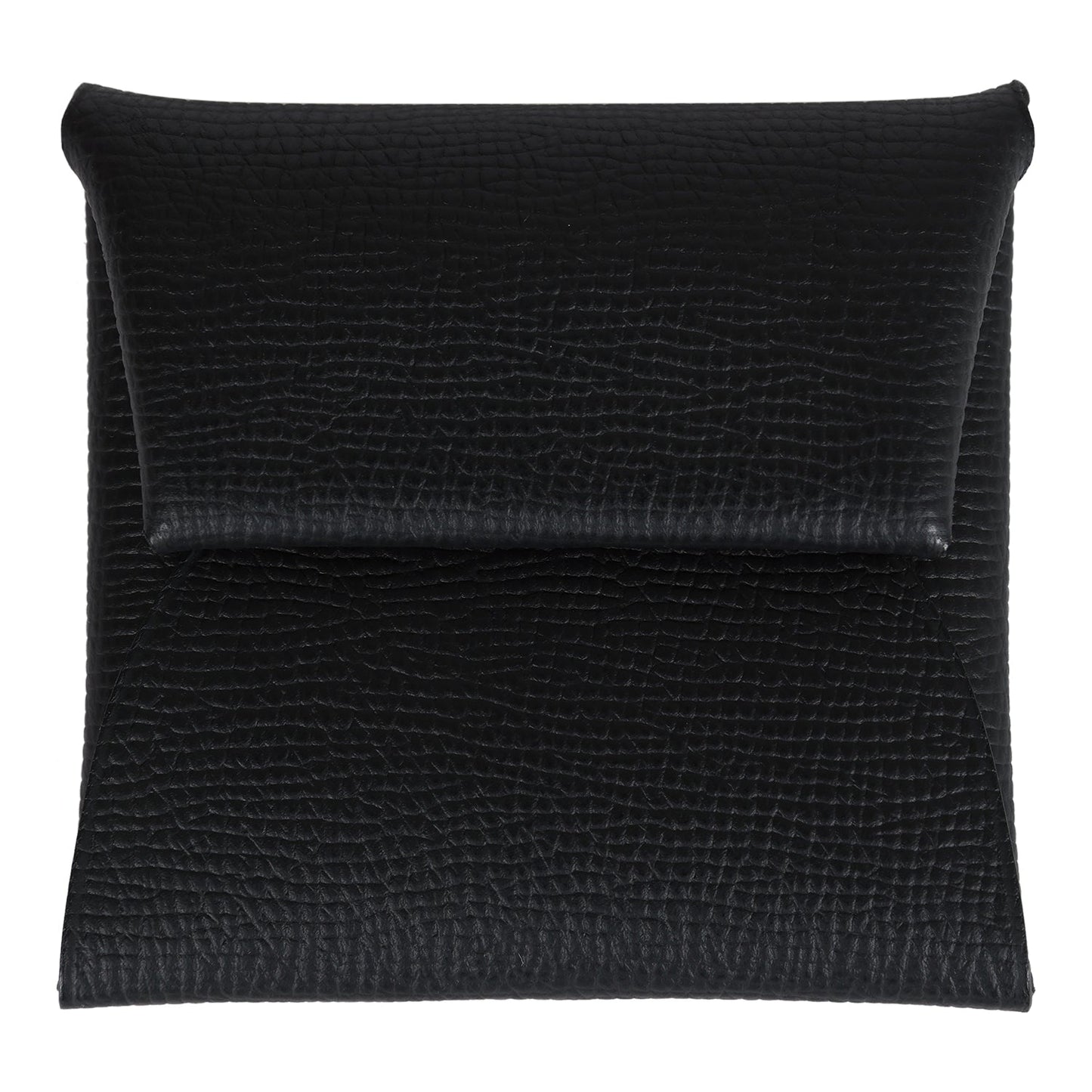 Hermes Bastia Change Purse Black Epsom Palladium Hardware