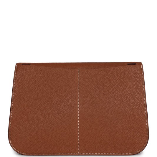 Hermes Halzan 31 Gold Clemence Gold Hardware
