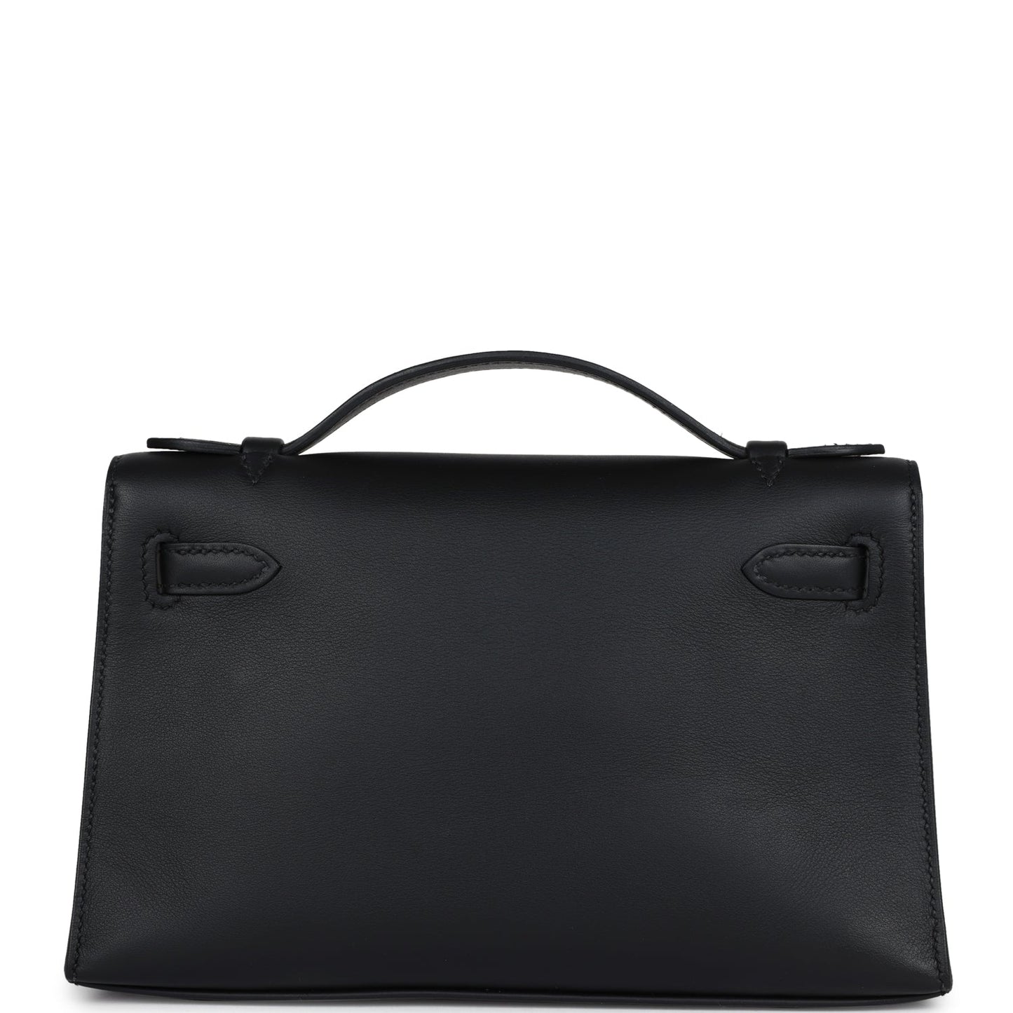 Hermes Kelly Pochette Black Swift Gold Hardware