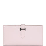 Hermes Bearn Gusset Long Wallet Mauve Pale Epsom Palladium Hardware