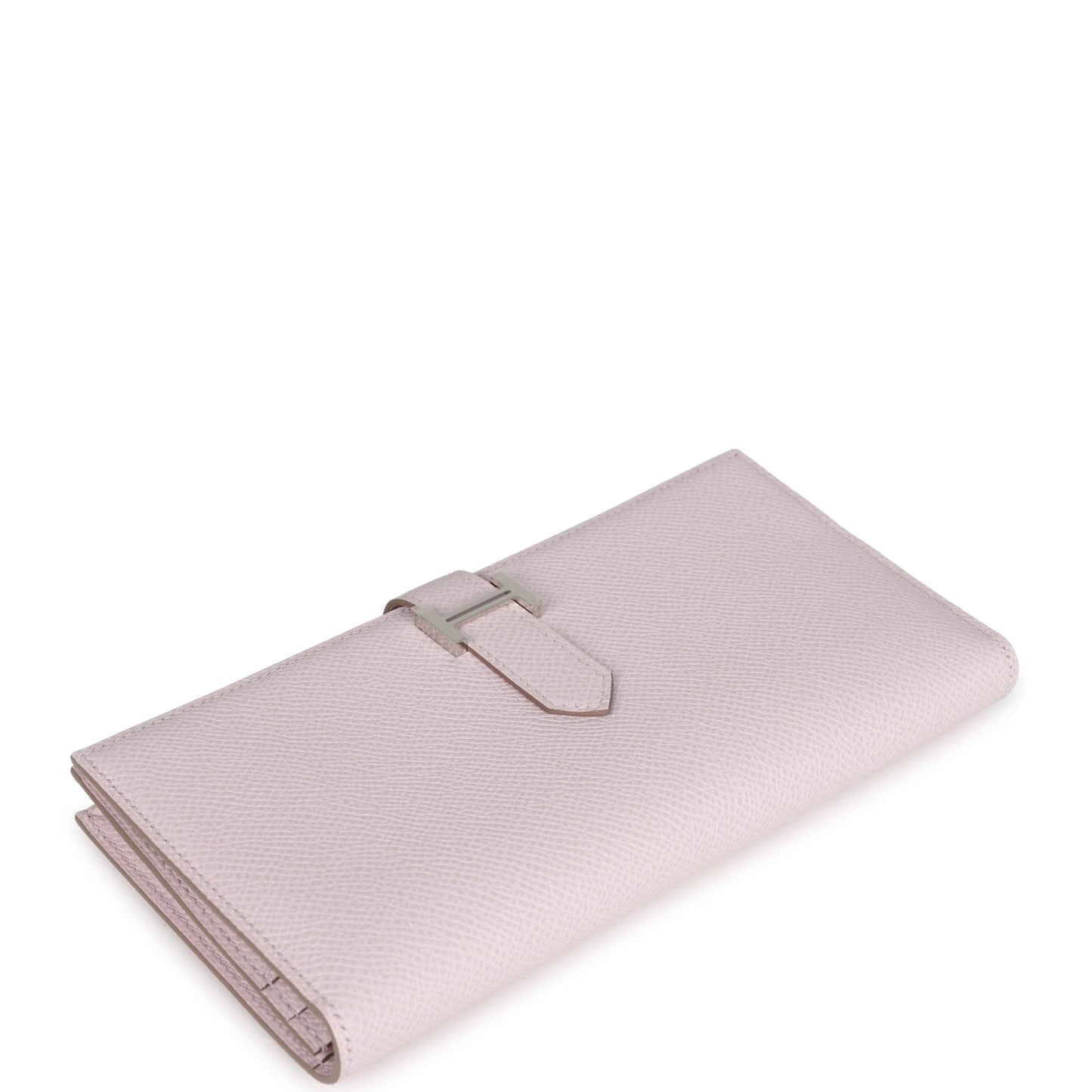 Hermes Bearn Gusset Long Wallet Mauve Pale Epsom Palladium Hardware