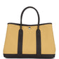 Hermes Garden Party 30 Paille Toile Militaire Canvas and Ebene Negonda Palladium Hardware