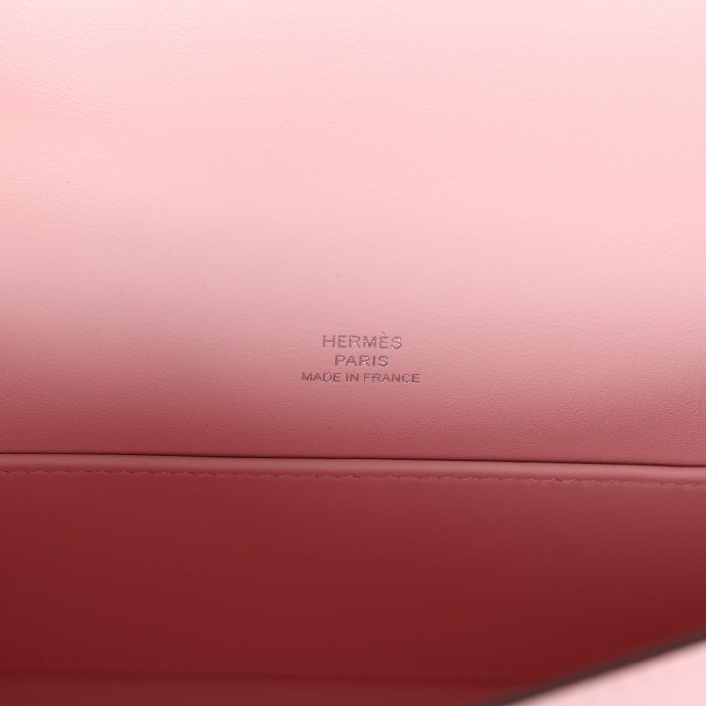 Hermes Kelly Pochette Rose Sakura Swift Palladium Hardware