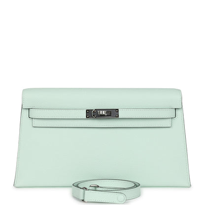 Hermes Kelly Elan Vert PepperEpsom Palladium Hardware