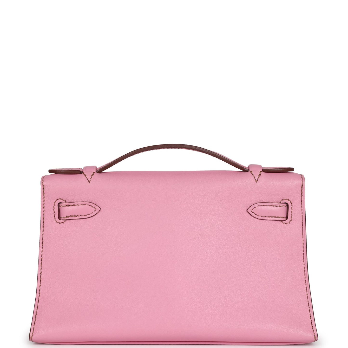 Hermes Kelly Pochette Bubblegum Swift Palladium Hardware