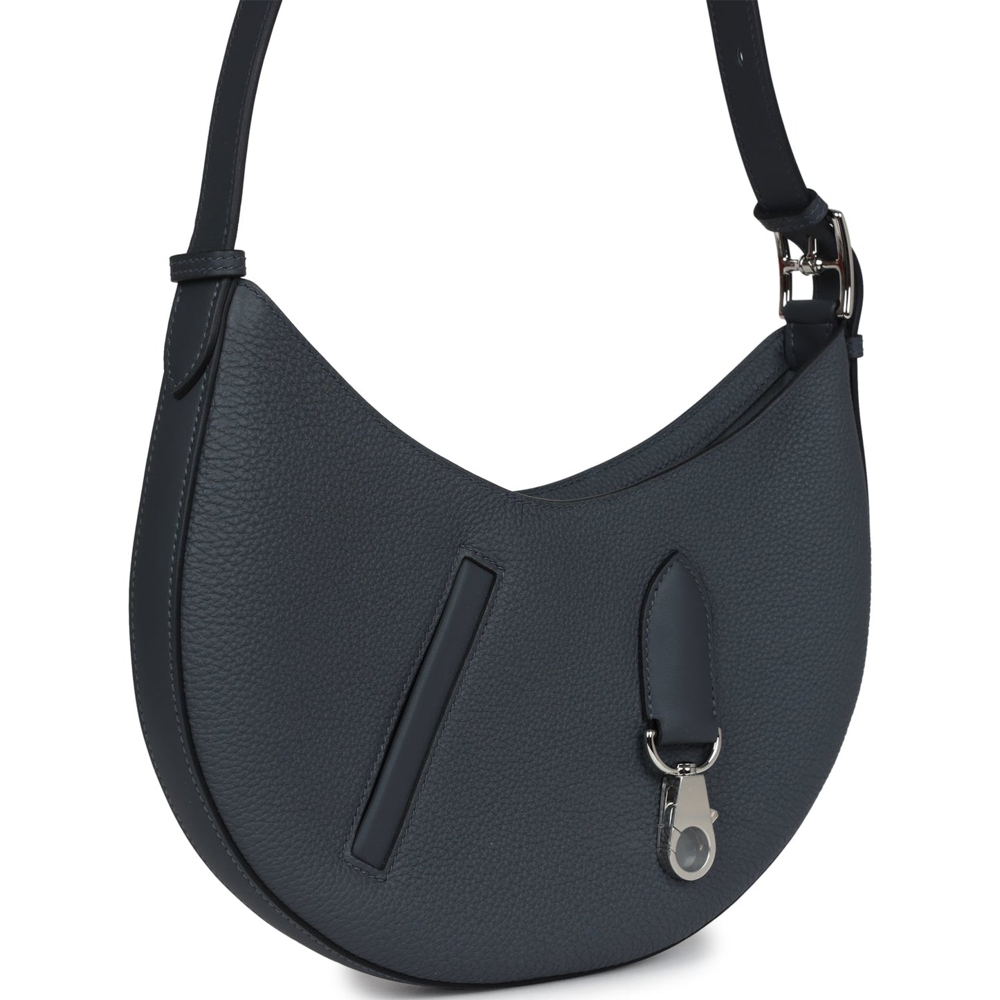 Hermes P'tit Arcon Bag Gris Misty Togo and Swift Palladium Hardware