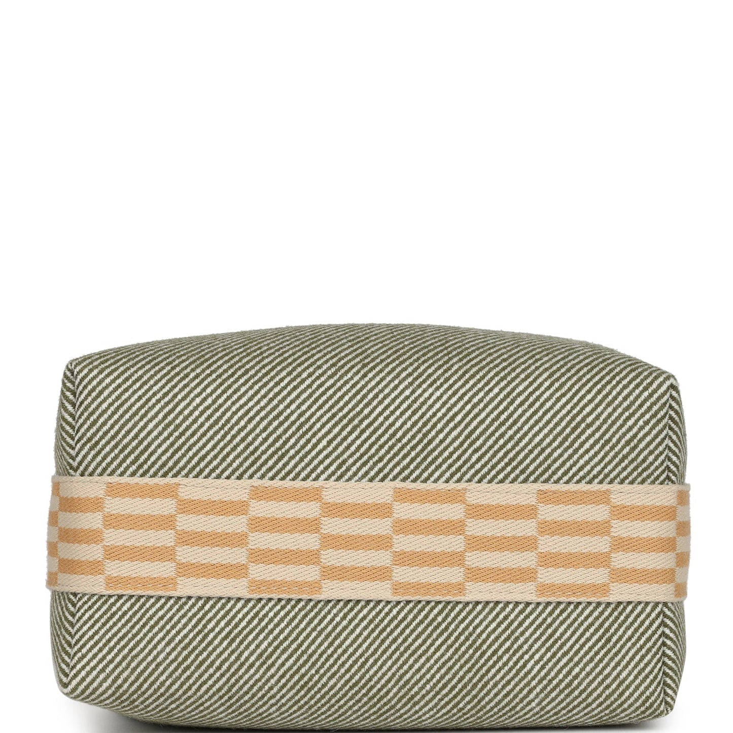 Hermes Bride-A-Brac PM Vert H Natte Canvas and Wool Palladium Hardware
