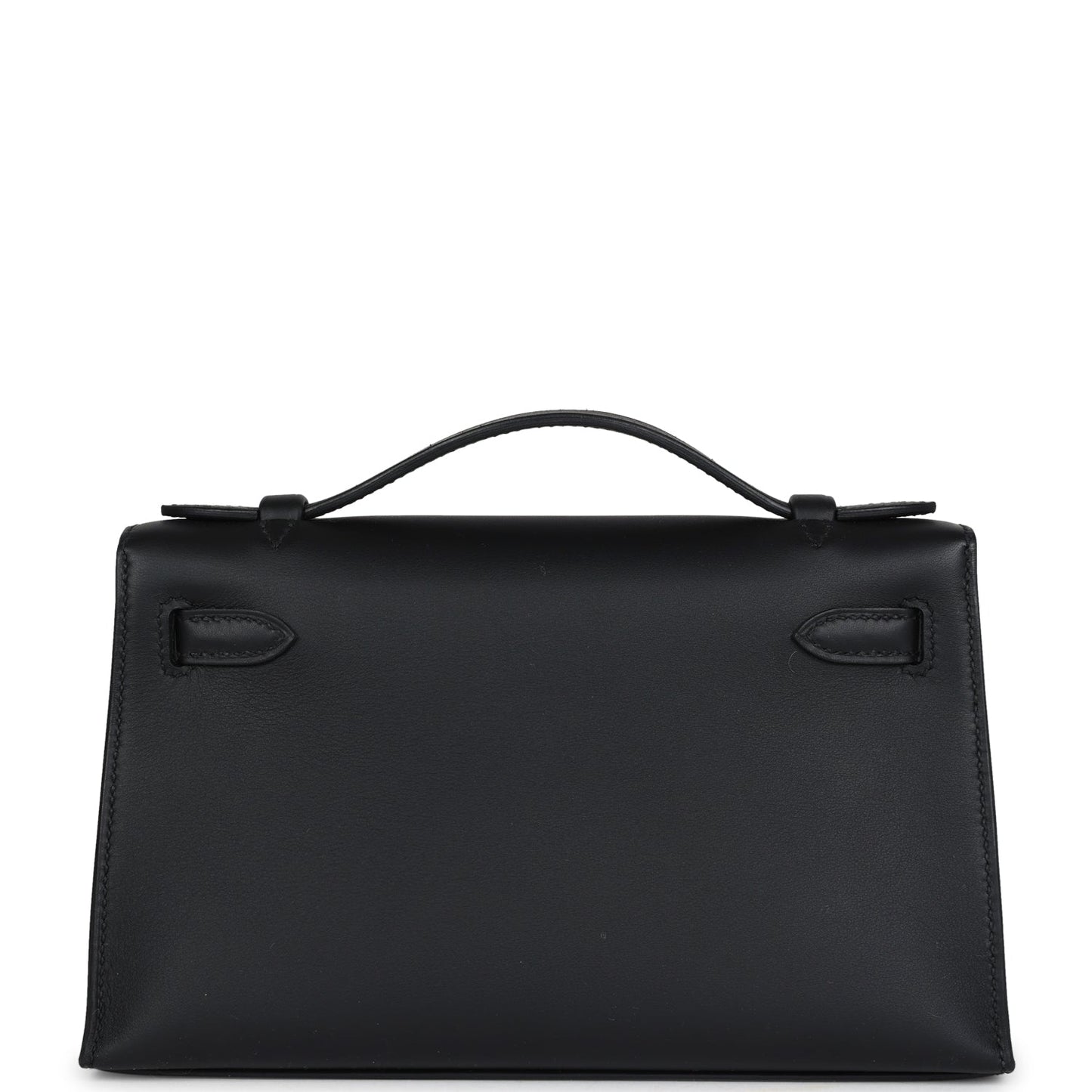 Hermes Kelly Pochette Black Swift Gold Hardware