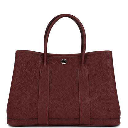 Hermes Garden Party 30 Rouge H Negonda Palladium Hardware