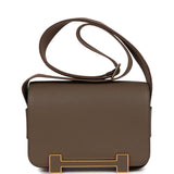 Hermes Geta Etoupe Chevre Mysore Gold Hardware