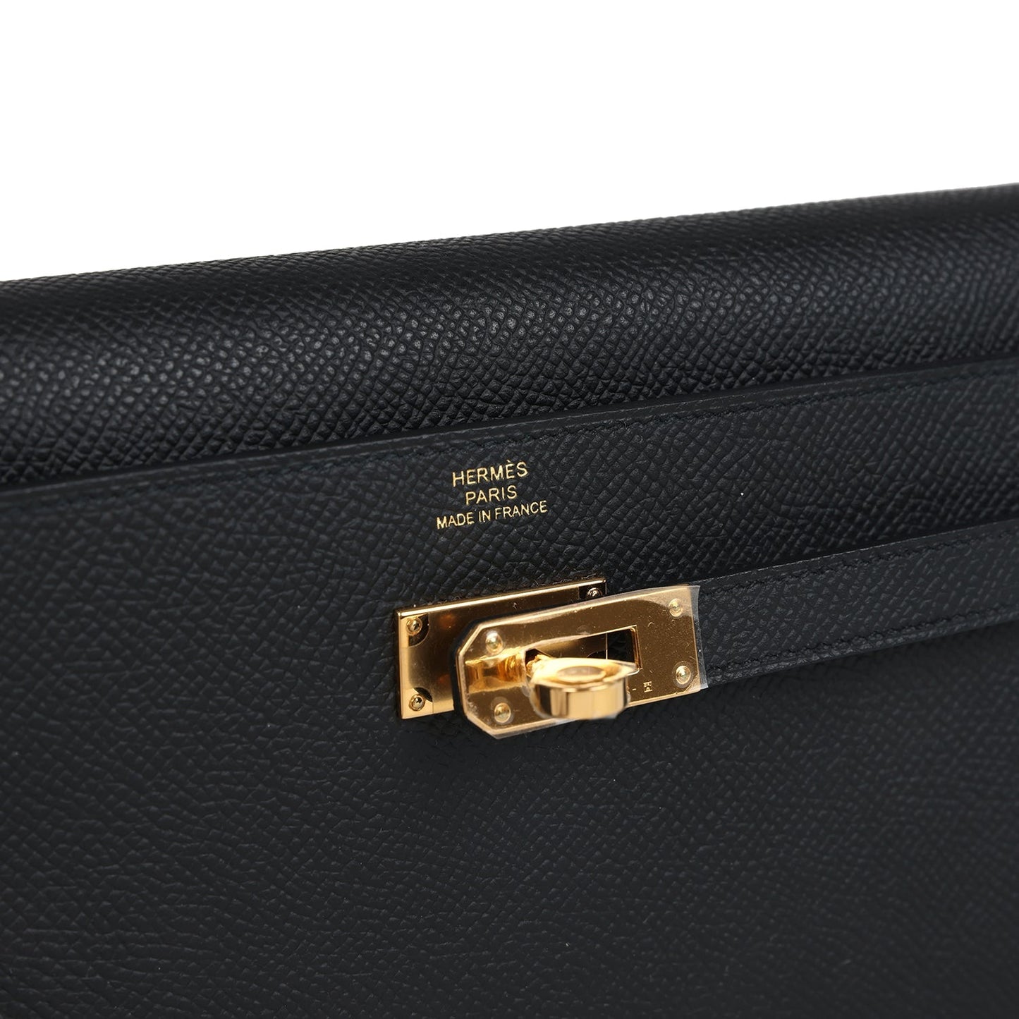 Hermes Kelly Wallet To Go Black Epsom Gold Hardware