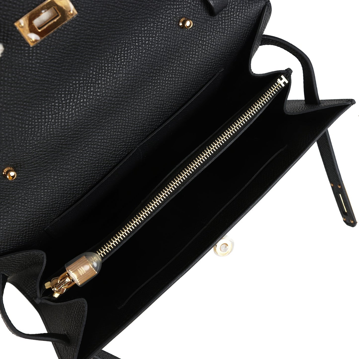 Hermes Kelly Wallet To Go Black Epsom Gold Hardware