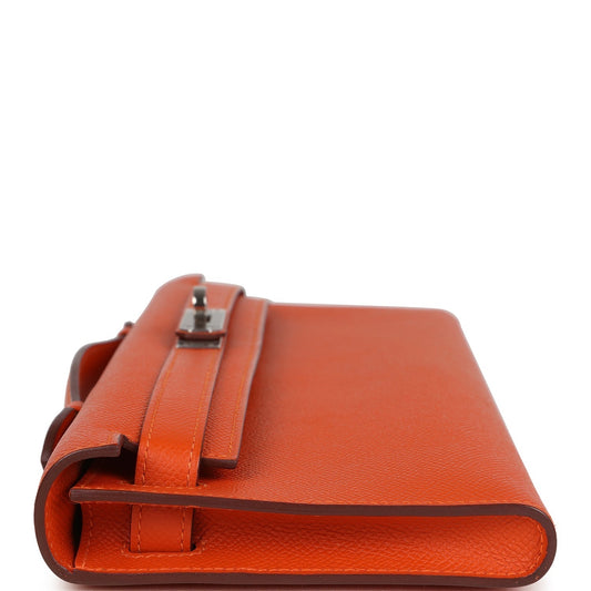Hermes Kelly Cut Feu Epsom Palladium Hardware