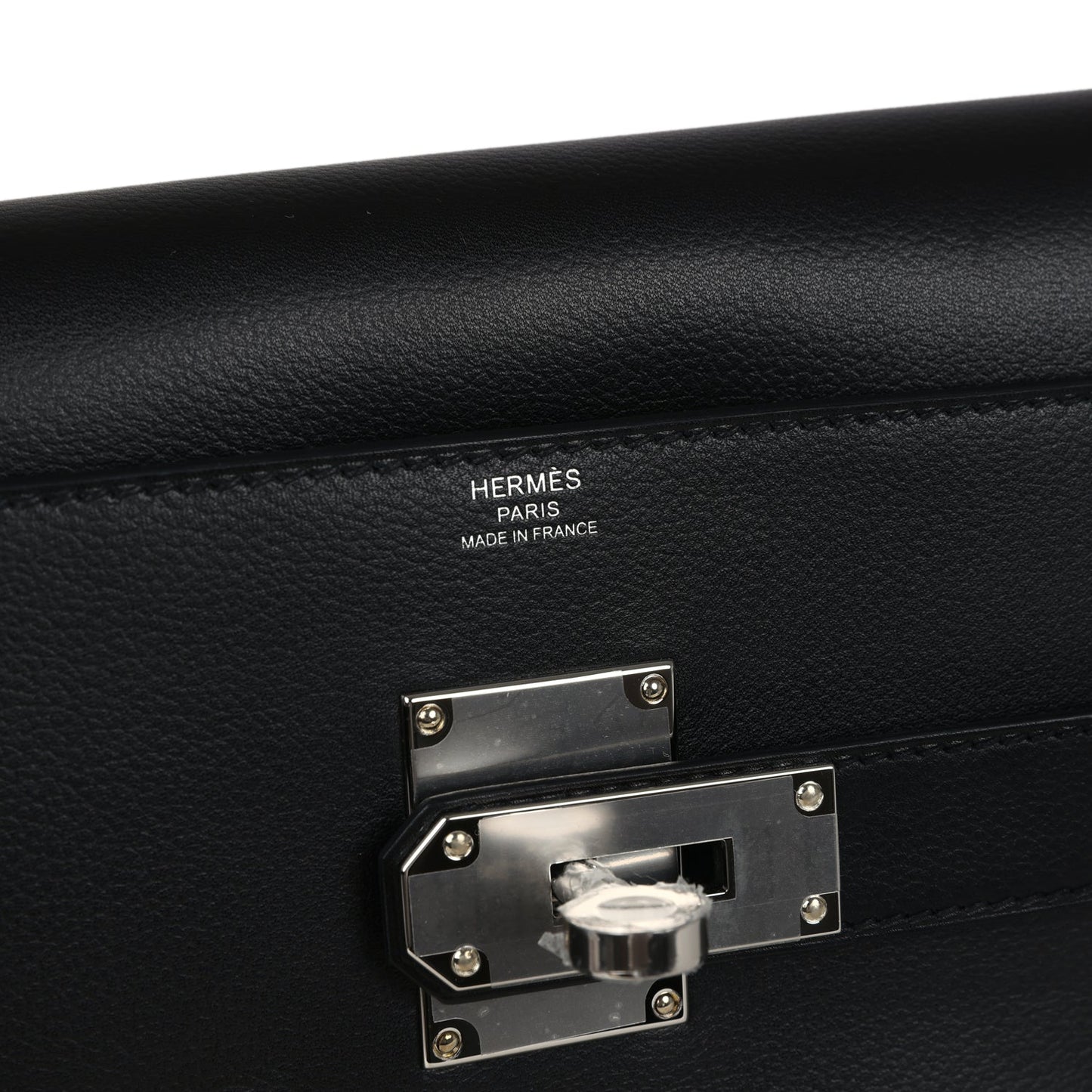 Hermes Kelly Messenger PM Black Evergrain Palladium Hardware