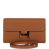 Hermes Constance Wallet To Go Gold Epsom Gold Hardware