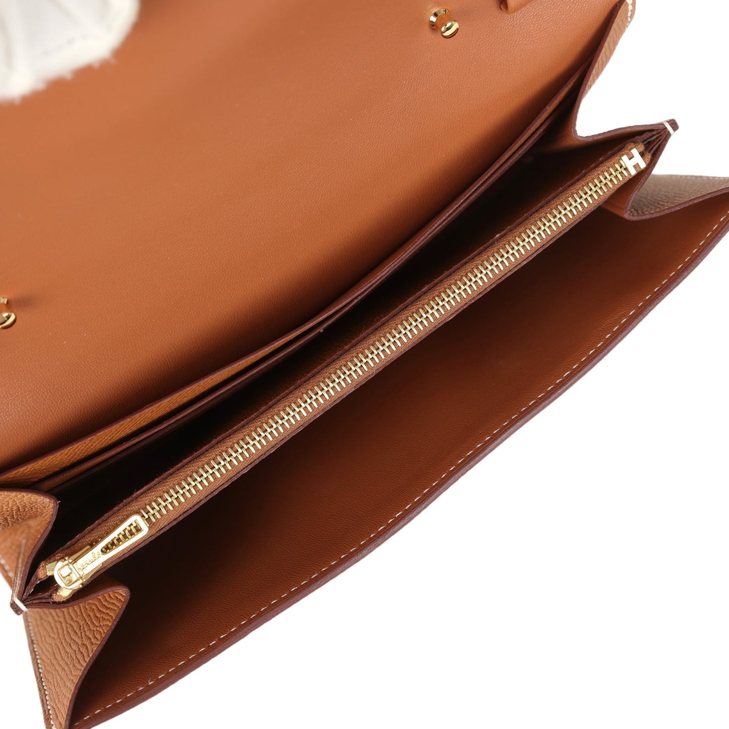 Hermes Constance Wallet To Go Gold Epsom Gold Hardware