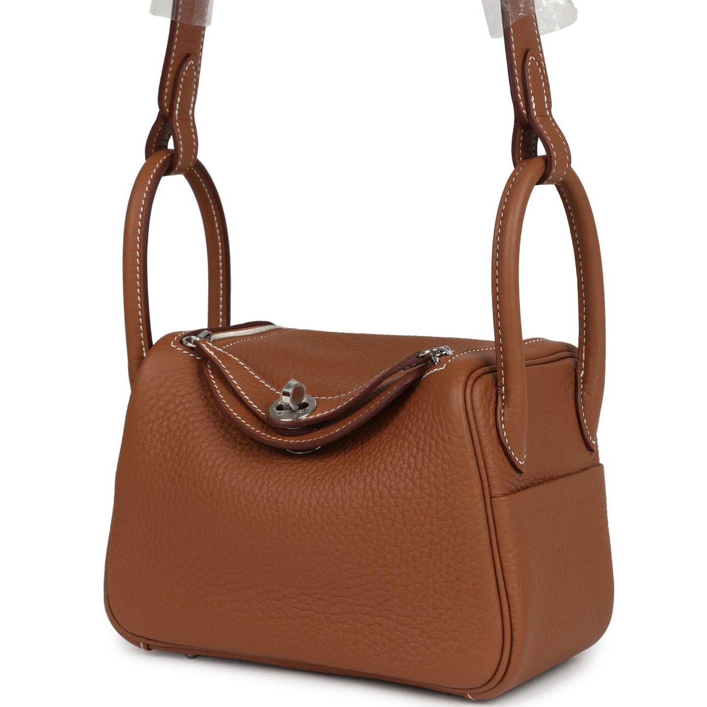 Hermes Mini Lindy II Gold Clemence Palladium Hardware