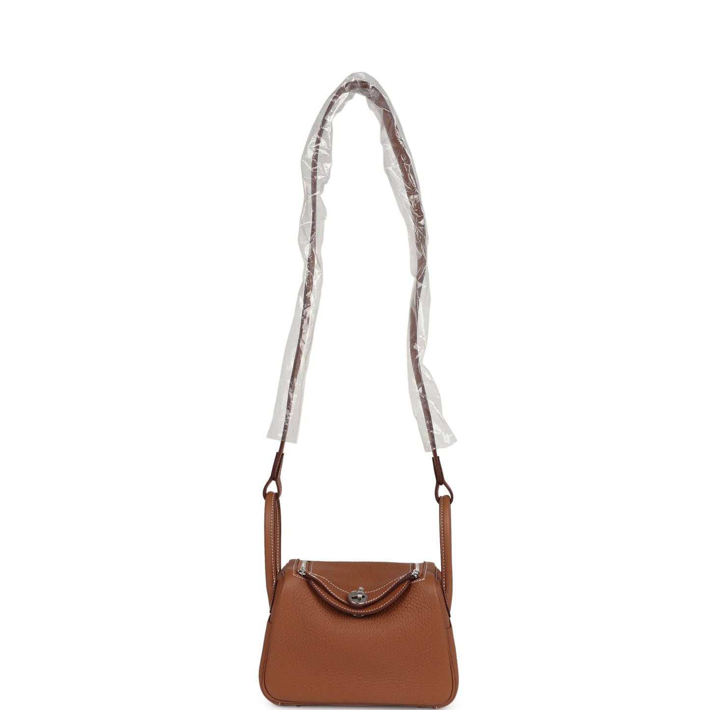 Hermes Mini Lindy II Gold Clemence Palladium Hardware
