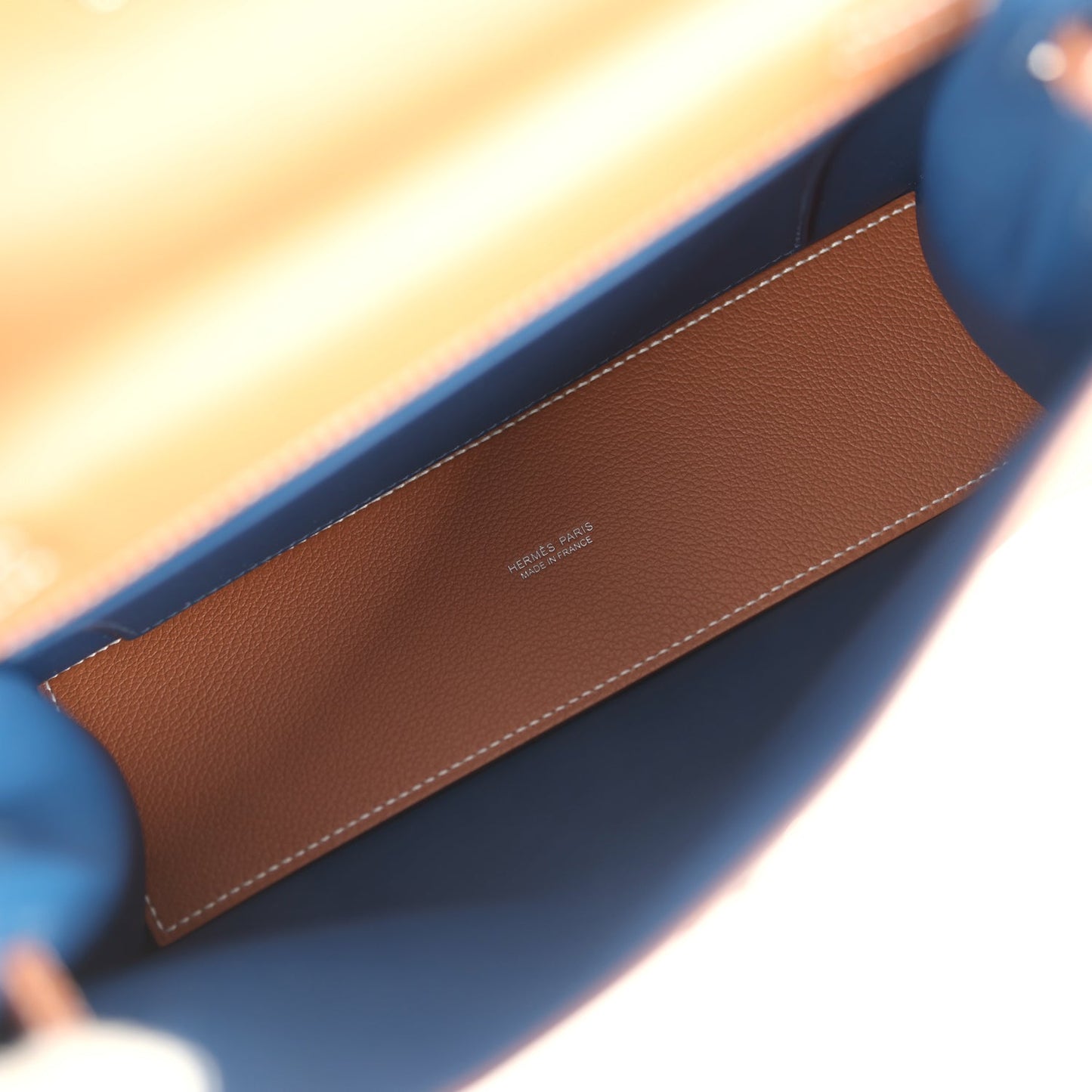 Hermes Kelly Danse Gold Evercolor Verso Palladium Hardware