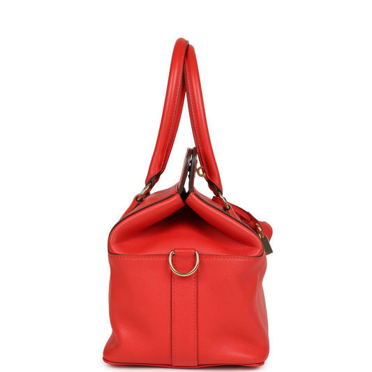 Hermes Sac Toolbox 20 Rouge Tomate Evercolor Gold Hardware
