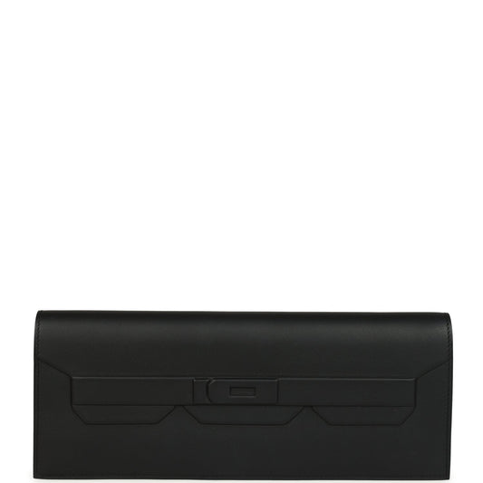 Hermes Shadow Kelly Cut Black Swift