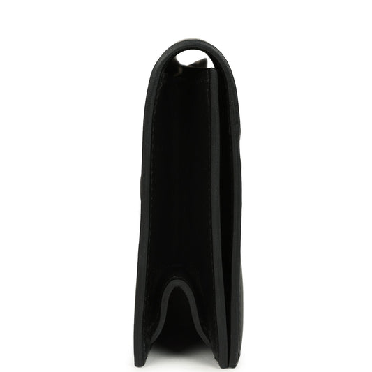 Hermes Shadow Kelly Cut Black Swift