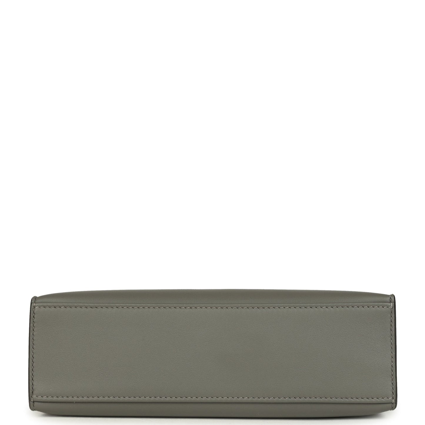 Hermes Kelly Pochette Gris Meyer Swift Paladium Hardware