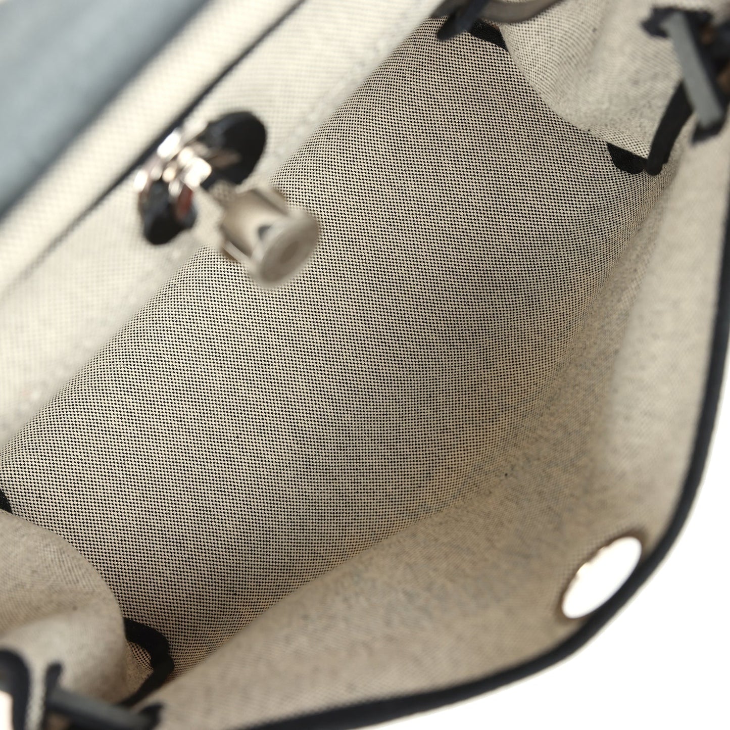 Hermes Herbag Zip Pegase Pop PM 31 Ecru Toile H Canvas and Black Hunter Palladium Hardware