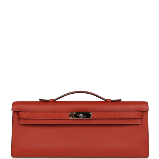 Hermes Kelly Cut Brique Swift Palladium Hardware