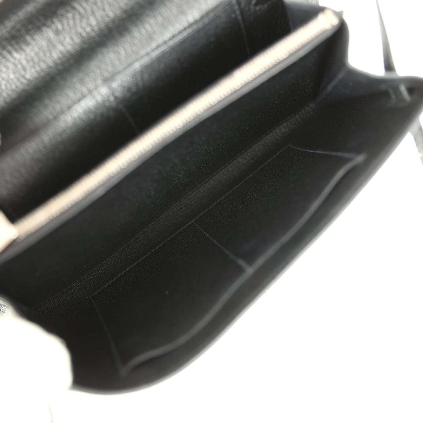 Hermes Kelly Wallet To Go Black Chevre Mysore Palladium Hardware