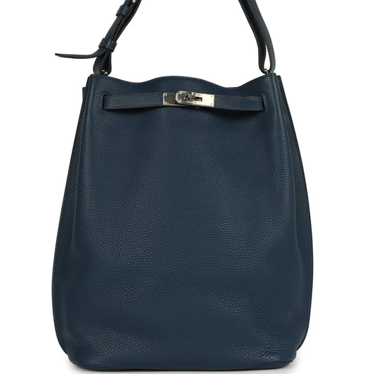 Hermes So Kelly 22 Bleu De Prusse Togo Palladium Hardware
