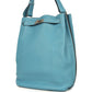 Hermes So Kelly 22 Blue Jean Togo Palladium Hardware